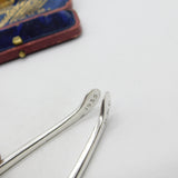 Pair of Sterling Silver Wishbone Sugar Tongs 1928 Sheffield Antique Art Deco