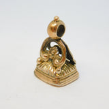 George III Gold Cased Carnelian Red Agate Fob Seal Antique c1820