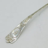 George III Sterling Silver Floral Pattern Sugar Caster Spoon Antique 1792 London