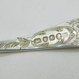 George III Sterling Silver Floral Pattern Sugar Caster Spoon Antique 1792 London