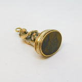 George III Novelty Monkey Playing Cello Agate Set Fob Seal Antique c1820