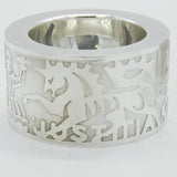 Alex Styles Pair of Sterling Silver Goldsmiths 650th Anniversary Salt Cellars Vintage