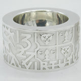 Alex Styles Pair of Sterling Silver Goldsmiths 650th Anniversary Salt Cellars Vintage