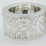 Alex Styles Pair of Sterling Silver Goldsmiths 650th Anniversary Salt Cellars Vintage