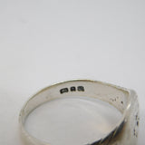 Roman Style Sterling Silver Griffin Form Seal Intaglio Signet Ring Vintage c1980