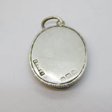 Sterling Silver Morpho Butterfly Wing Drop Pendant Antique 1921 Birmingham