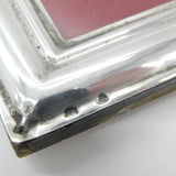 Italian .800 Silver & Wooden Bow Form Landscape Photo Frame Vintage c1970