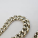 Edwardian Sterling Silver Graduated Albert Watch Chain Antique 1904 Birmingham