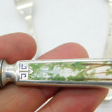 Sterling Silver & Enamel Boxed Nursery Rhyme Cutlery Set Antique Birmingham Elkington & Co