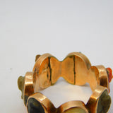George III Grand Tour 12ct Rose Gold Seven-Cameo Prosperity Ring Antique c1830
