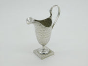 Edwardian Sterling Silver Honeycomb Pattern Cream Jug 1902 Antique Birmingham