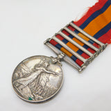 Silver Queens South Africa Medal TPR F.J Jooste Four Bar Antique c1902