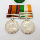 Silver Queens & Kings South Africa Boer War Medal Group Pte A Bennett Antique