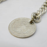 Edwardian Sterling Silver Graduated Albert Watch Chain Antique 1904 Birmingham