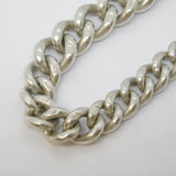 Edwardian Sterling Silver Graduated Albert Watch Chain Antique 1904 Birmingham