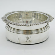 George III Old Sheffield Silver Plated Crested Bottle Coaster Antique c1790