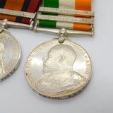 Silver Queens & Kings South Africa Boer War Medal Group Pte A Bennett Antique