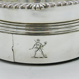 George III Old Sheffield Silver Plated Crested Bottle Coaster Antique c1790