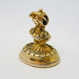 George III Sterling Silver Gilt Carnelian Red Agate Fob Seal Antique c1820