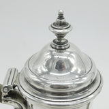 Georgian Sterling Silver Baluster Coffee Pot 1761 London Coventry Crest Antique
