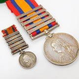 Silver Queens South Africa Medal Group TPR R Rofe Five Bars Antique c1902