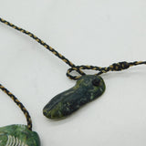Large Carved New Zealand Nephrite Jade Maori Pendant Necklace Vintage c1970
