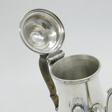 Georgian Sterling Silver Baluster Coffee Pot 1761 London Coventry Crest Antique