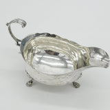 Georgian Sterling Silver Scroll Handle Gravy or Sauce Boat 1767 London Antique