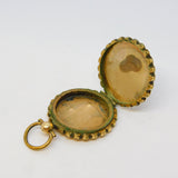 Victorian 9ct Yellow Back & Front Gold Buckle Form Locket Antique c1860