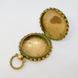 Victorian 9ct Yellow Back & Front Gold Buckle Form Locket Antique c1860