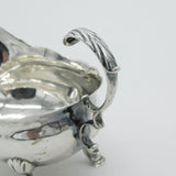 Georgian Sterling Silver Scroll Handle Gravy or Sauce Boat 1767 London Antique