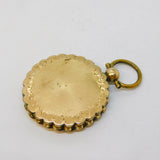 Victorian 9ct Yellow Back & Front Gold Buckle Form Locket Antique c1860