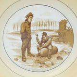 Grimwades WW1 Bairnsfather Old Bill Novelty Plate Antique 1917 Staffordshire