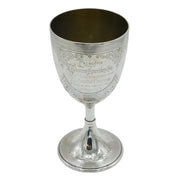 Large Victorian Sterling Silver Chalice Communion Cup 1875 London Antique