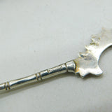 Boxed Set of Chinese Sterling Silver Dragon Form Teaspoons Antique c1910