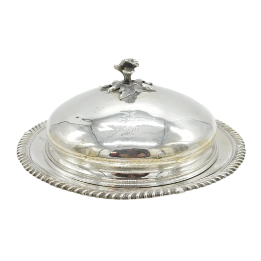 Antique Georgian Silver Muffin Dish 