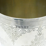 Large Victorian Sterling Silver Chalice Communion Cup 1875 London Antique