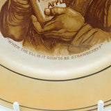 Grimwades WW1 Bairnsfather Old Bill Novelty Plate Antique 1917 Staffordshire