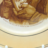 Grimwades WW1 Bairnsfather Old Bill Novelty Plate Antique 1917 Staffordshire