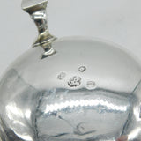George II Pair of Sterling Silver Salt Cellars Antique 1749 London John Harvey