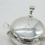 George II Pair of Sterling Silver Salt Cellars Antique 1749 London John Harvey