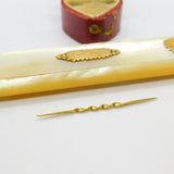French 18ct Gold Mother Of Pearl Palais Royal Toothpick Holder Georgian c1790