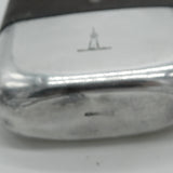Large Victorian Silver Plated Leather Crested Hip Flask c1890 Dixon & Sons