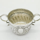 Victorian Sterling Silver Swirl Pattern Porringer Cup Antique 1898 London