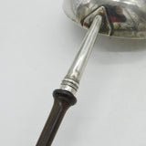 George II Sterling Silver Wooden Handle Toddy Ladle Antique 1751 London
