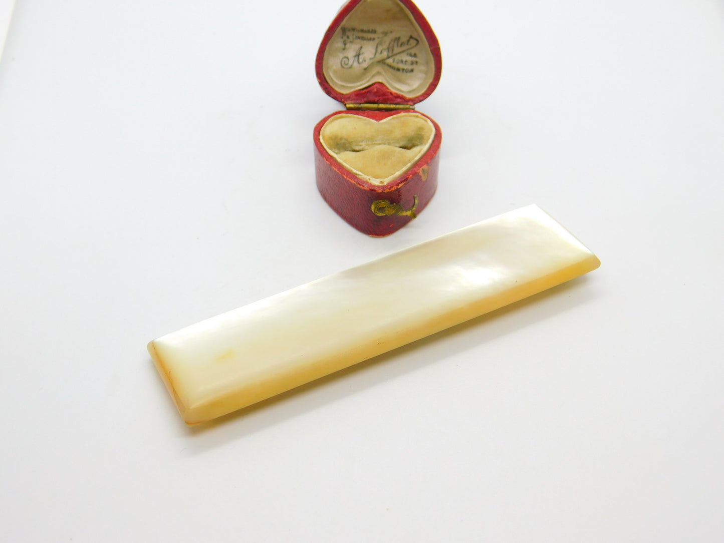 French 18ct Gold Mother Of Pearl Palais Royal Toothpick Holder Georgian c1790