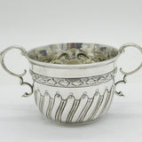 Victorian Sterling Silver Swirl Pattern Porringer Cup Antique 1898 London