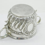 Victorian Sterling Silver Swirl Pattern Porringer Cup Antique 1898 London