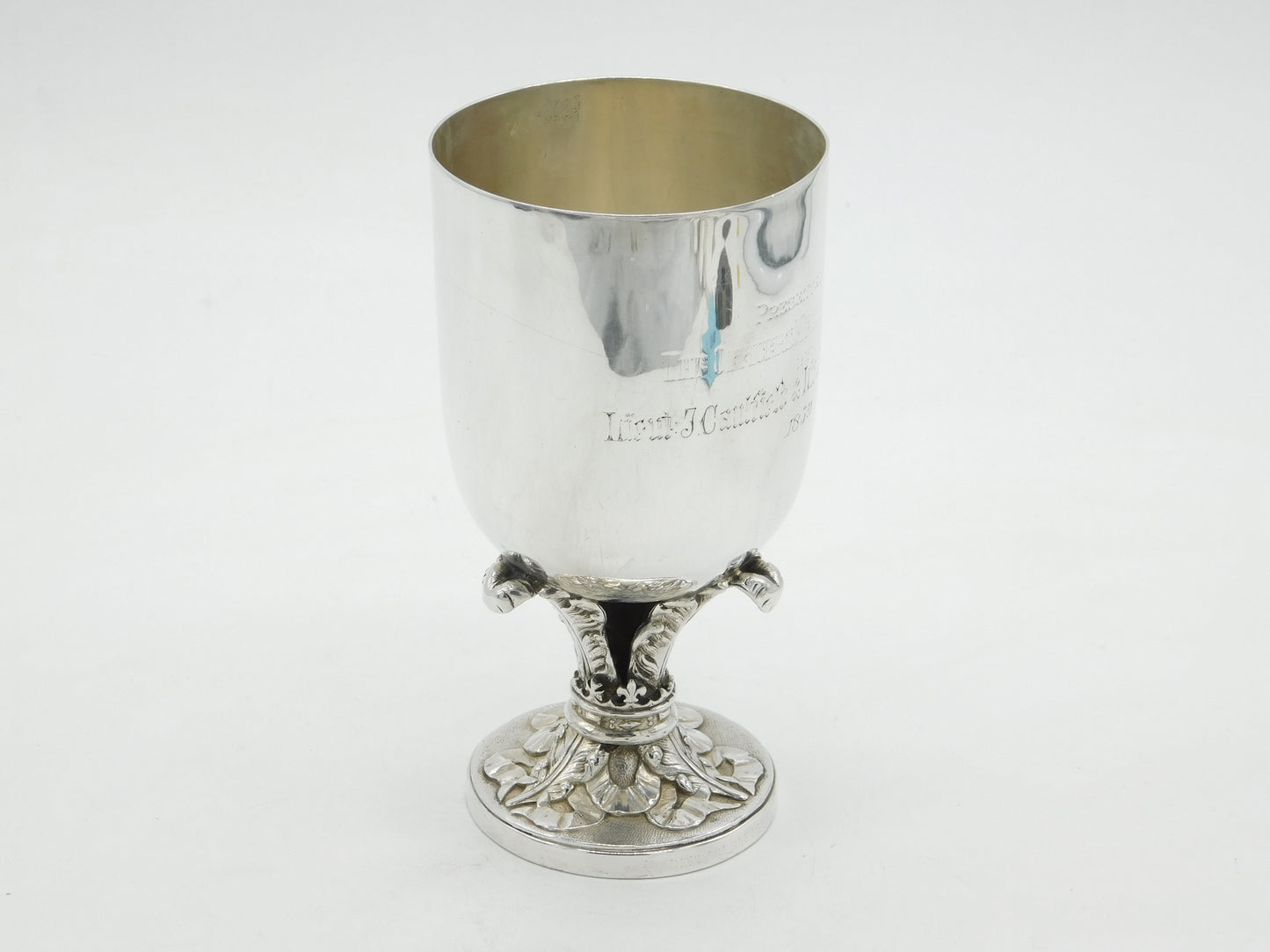 Hunt & Roskell Victorian Sterling Silver Goblet Chalice Antique 1886 London