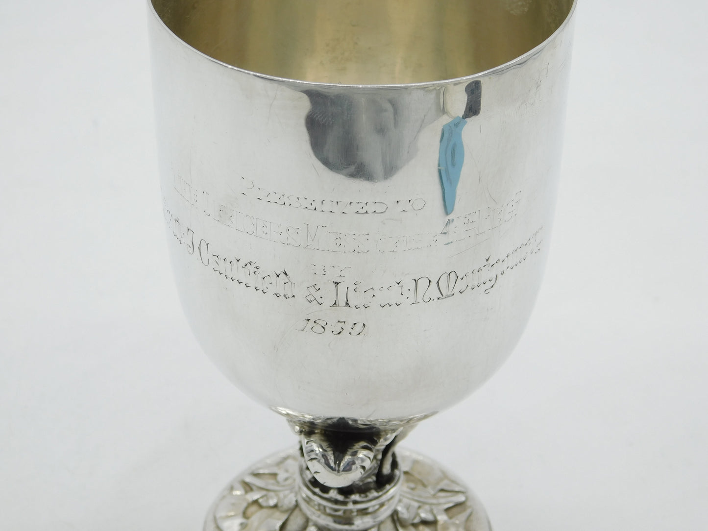 Hunt & Roskell Victorian Sterling Silver Goblet Chalice Antique 1886 London